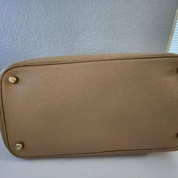 Euc Coach Kitt Carryall Tan Leather Shoulder Bag Handbag